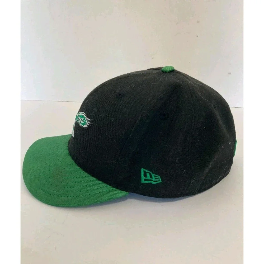 New Era Philadelphia Eagles Hat 9Fifty Throwback Logo Black Green Retro Cap NFL